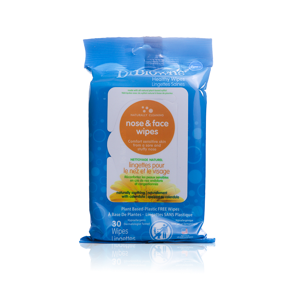 Dr Browns Nose & Face Wipes 30 Pack(HG002)