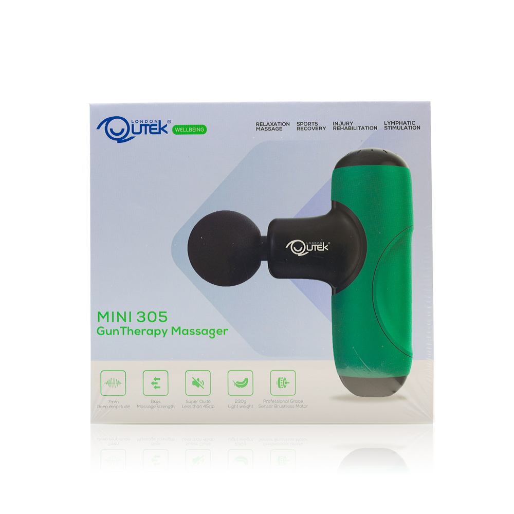 Qutek GunTherapy Mini Massager, Green