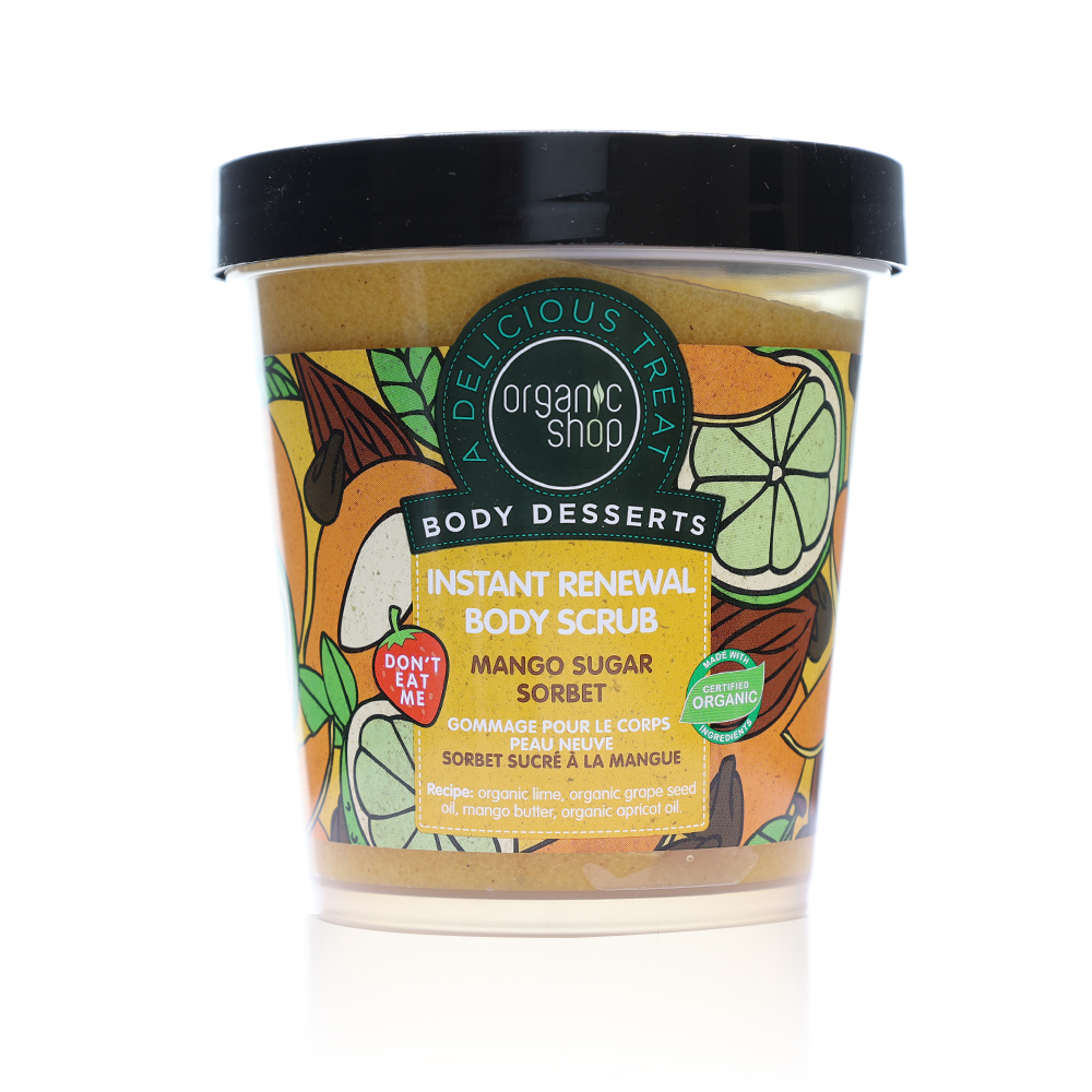 Organic Shop Body Desserts Mango Instant Renewal Body Scrub – 45 mL