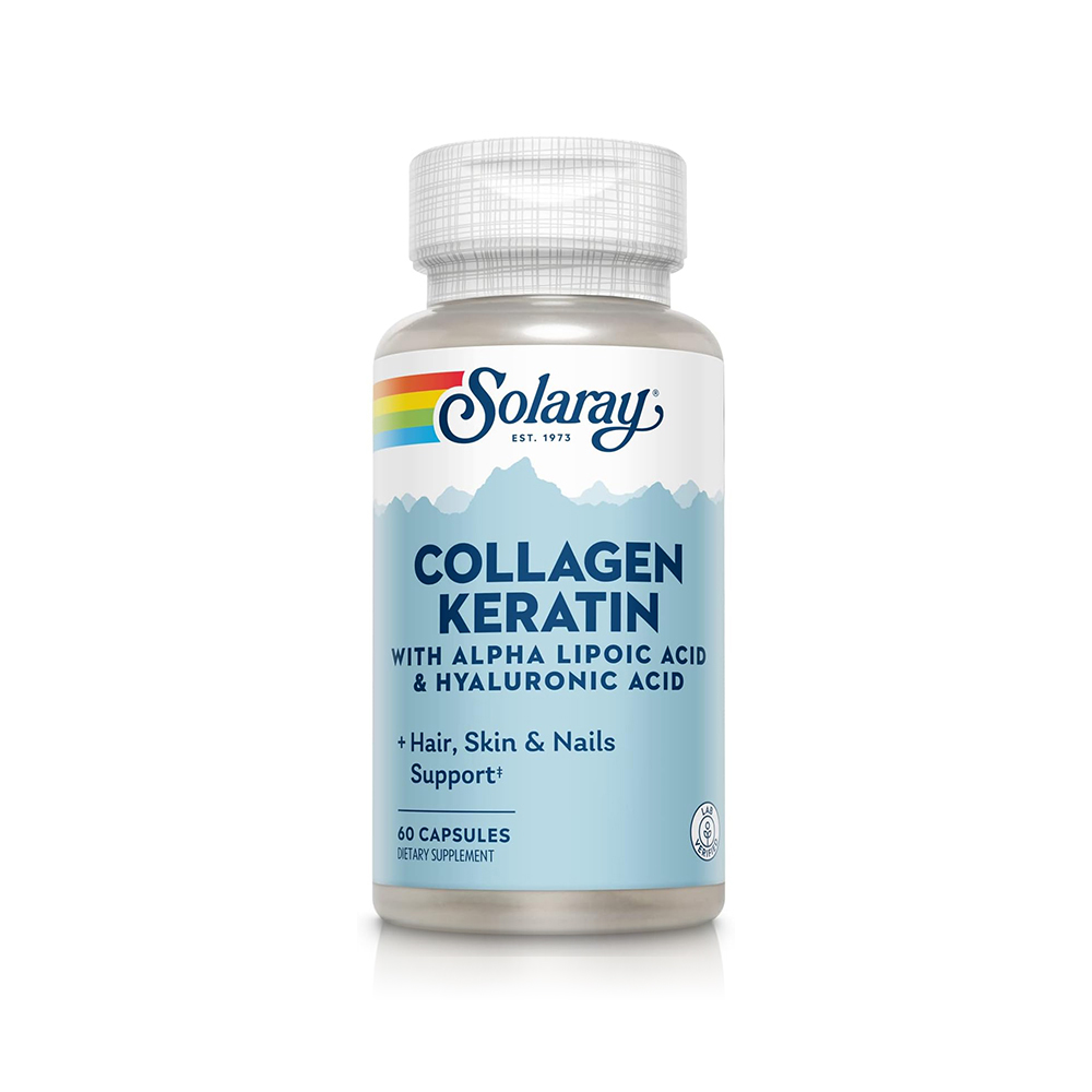 Solaray Collagen Keratin, Hair Skin Capsules, 60 Capsules