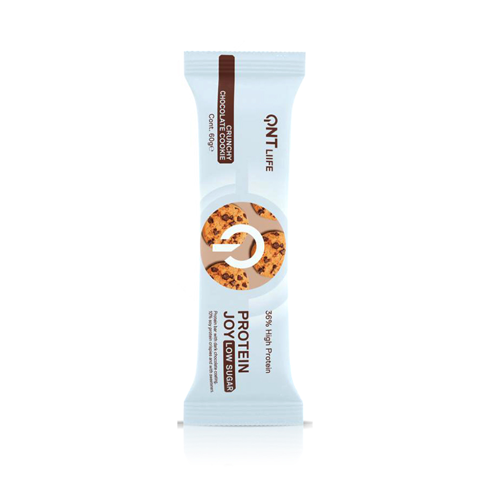 Qnt joy chocolate cookie protein bar 60gm