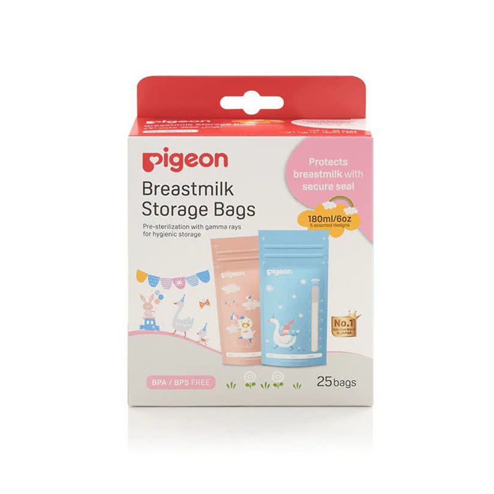 Pigeon breast milk storage bags 180ml 25bags
