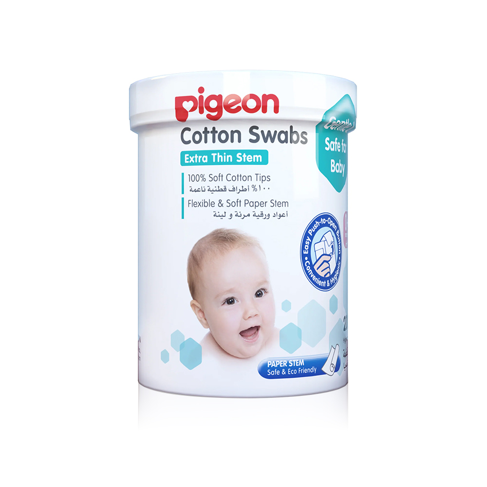 Pigeon Soft Paper Stem Cotton Swabs – 200 Pcs