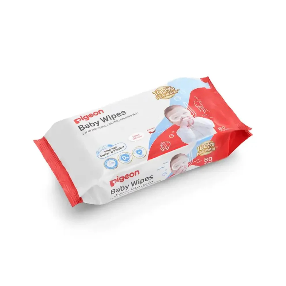Pigeon Water Baby Wipes 80 Sheets Refill