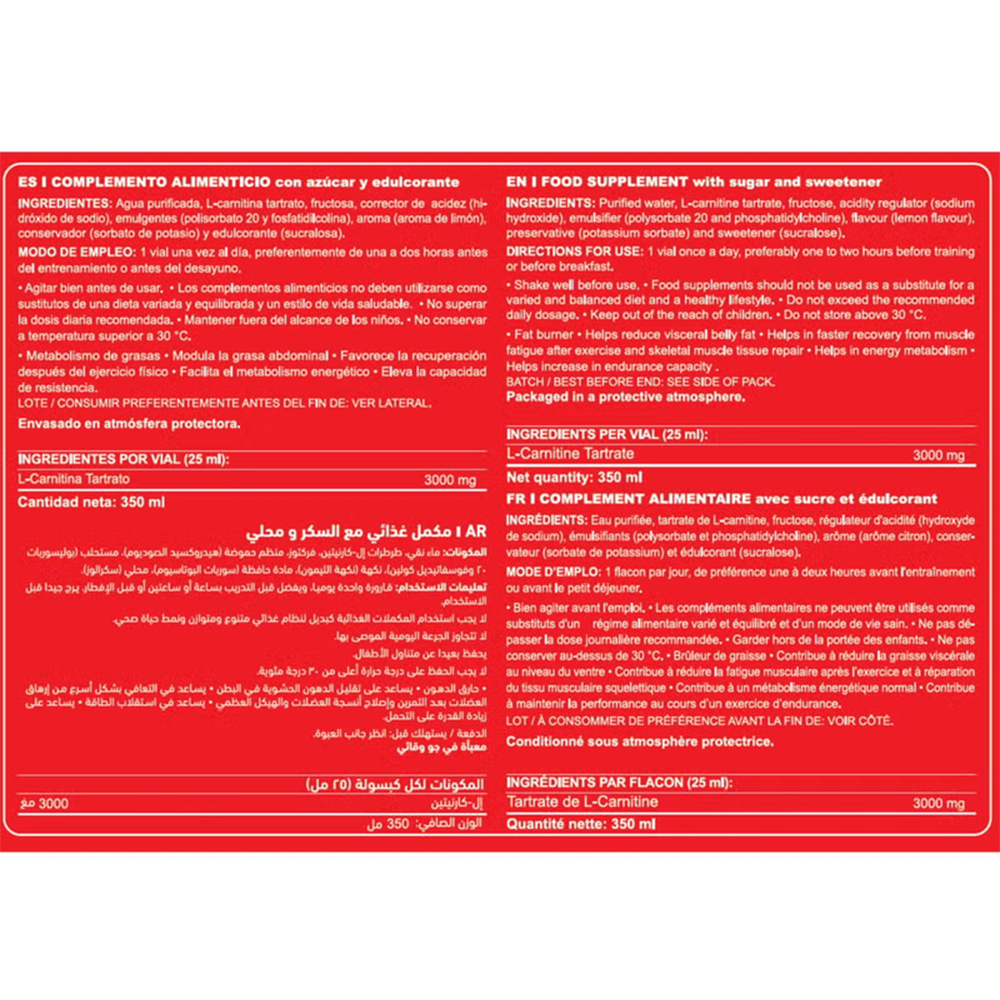 l carnitina marnys CARNITIN 3000 - 14 viales x 25 ml main image 0