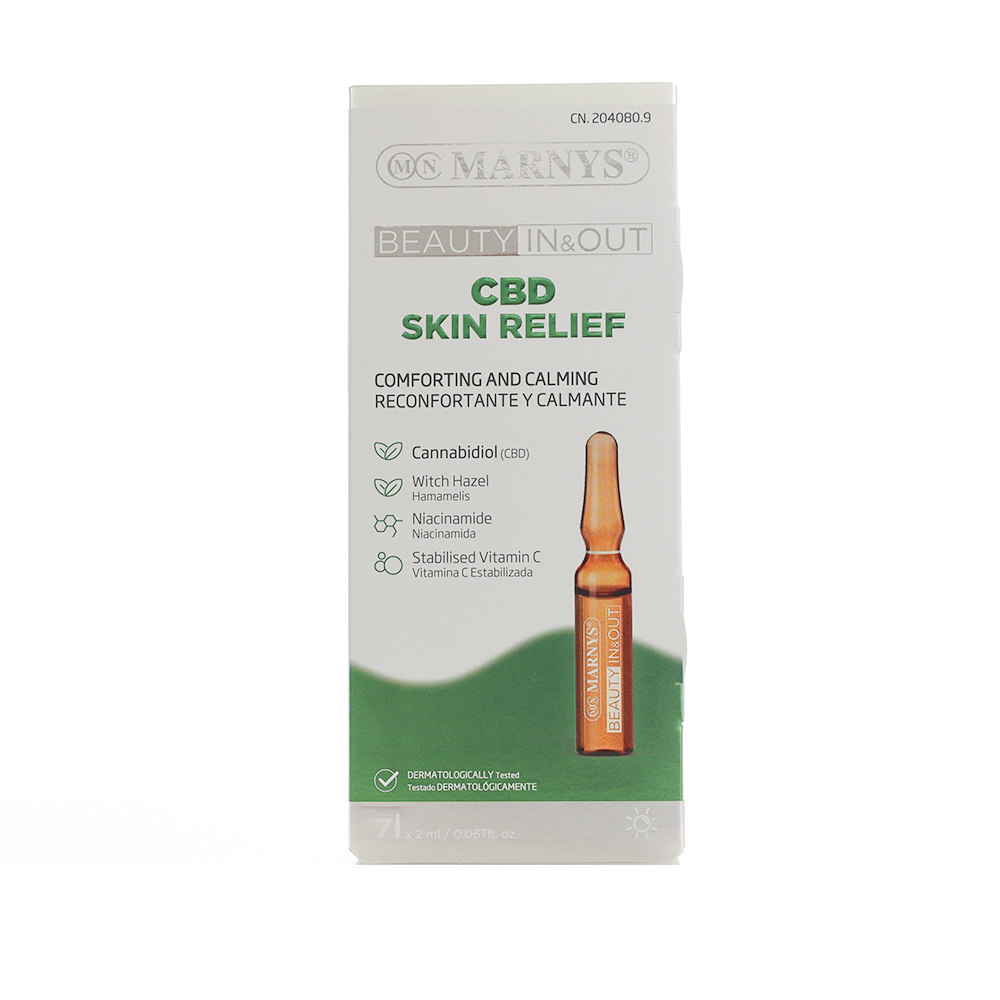 Marnys beauty in & out cbd skin relief ampoules (7 x 2ml)
