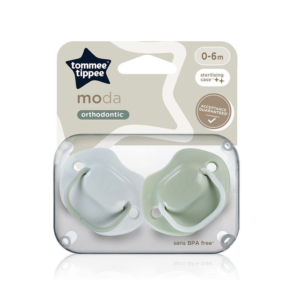 Tommee tippee moda soother 0-6m 2pc