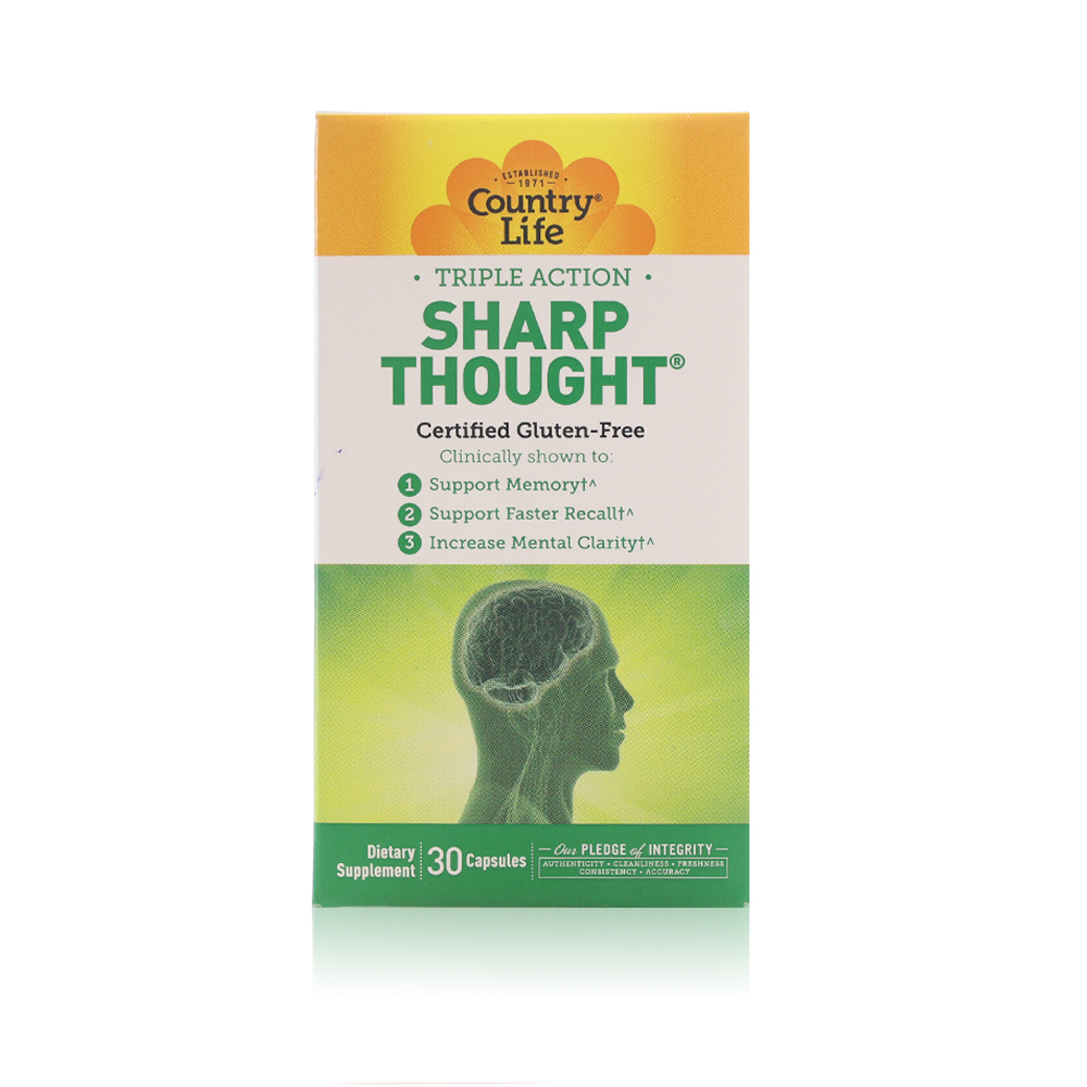 Country Life Triple Action Sharp Thought 30Cap