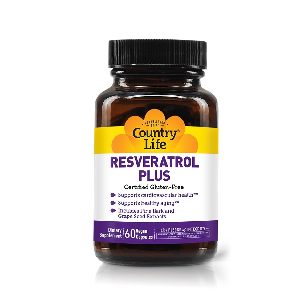 Country Life Resveratrol Plus 60Cap