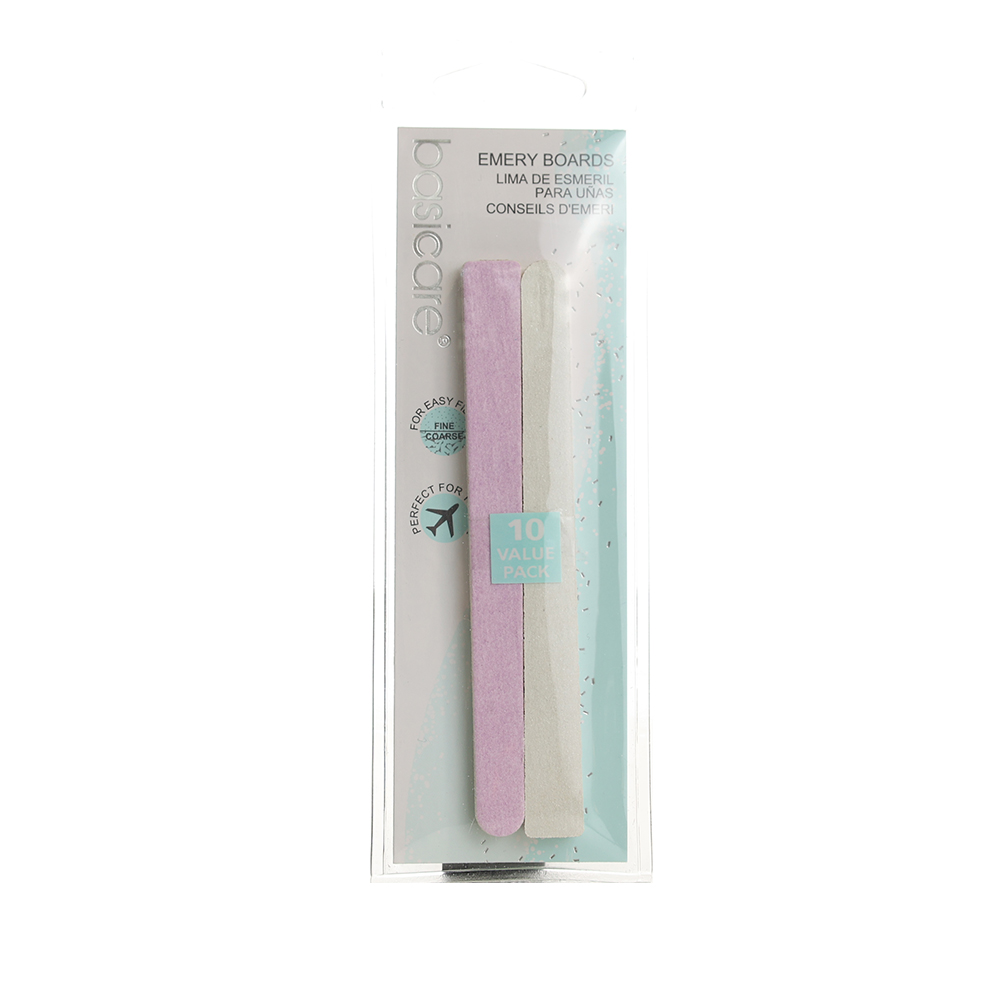 BasiCare  Nail Emery Boards – 10 pc Pack