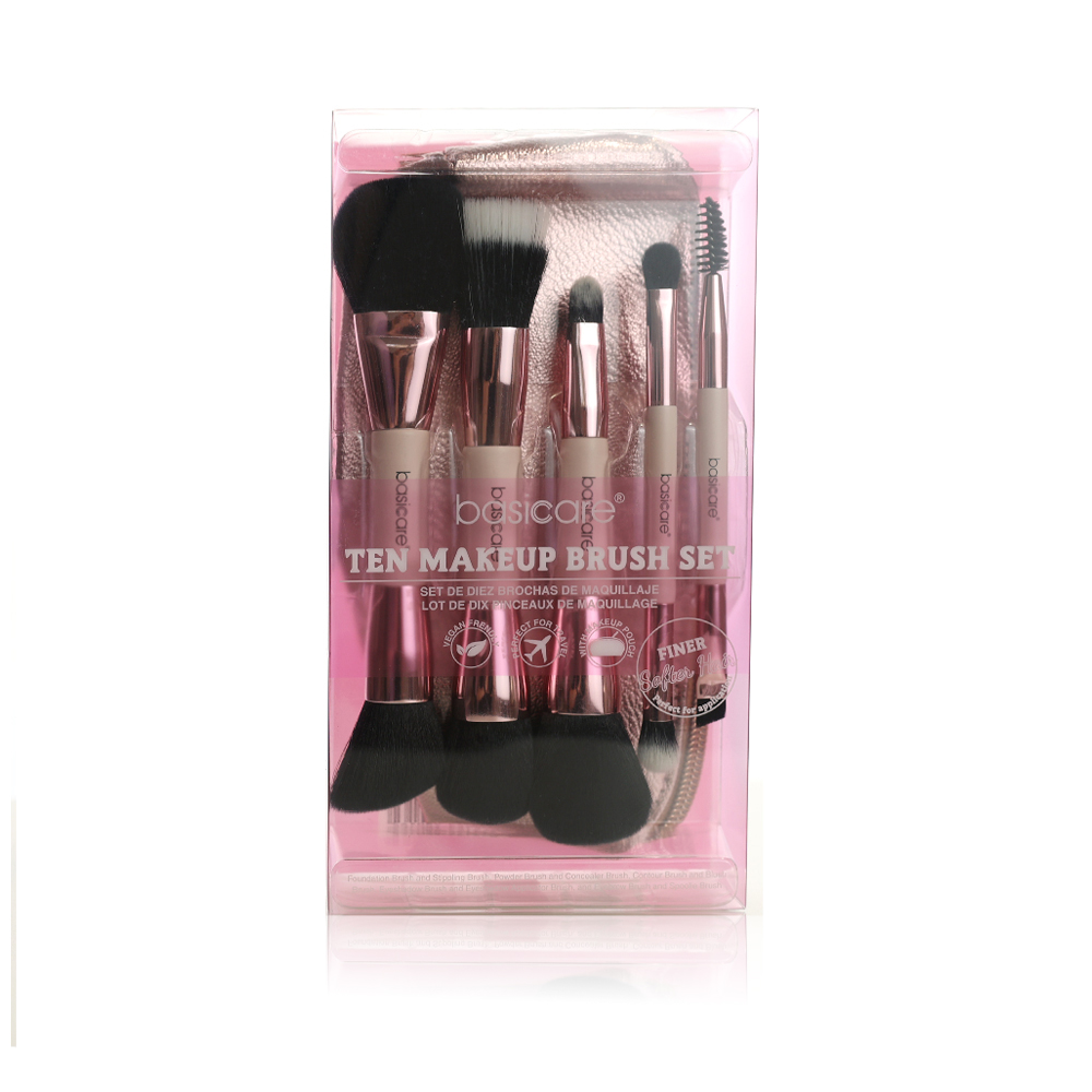 BasiCare MakeUp Brush Set – 10 pc