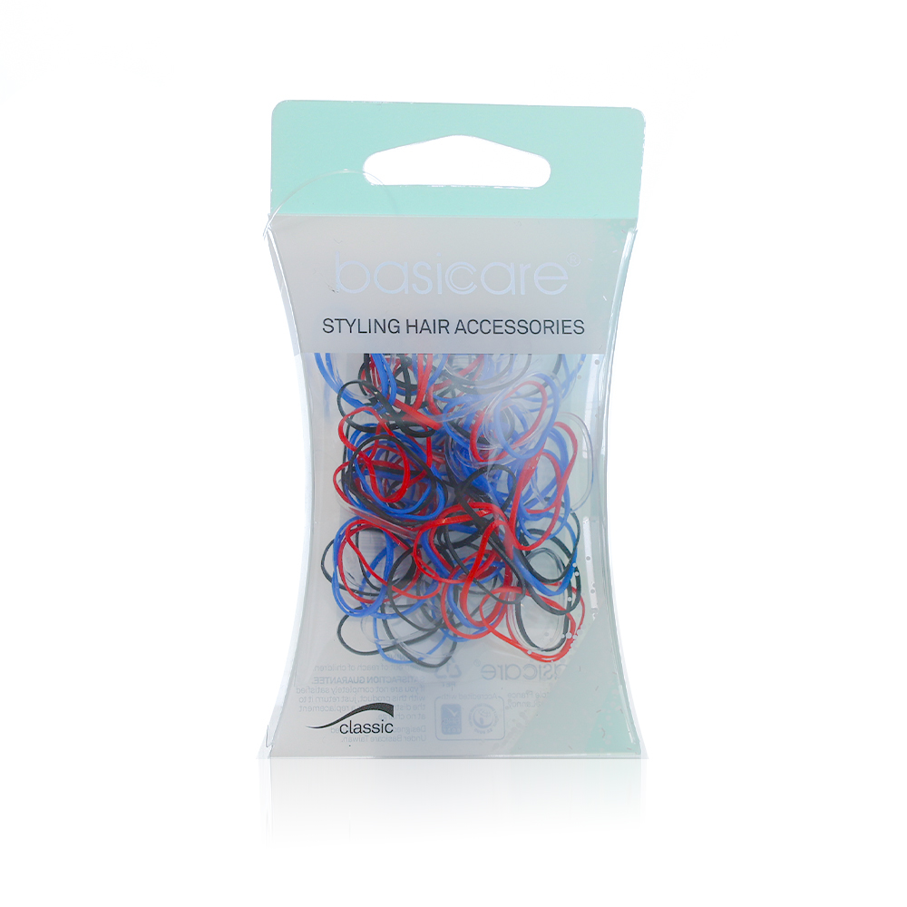 BasiCare Mini Hair Styling Bands – 100 pcs