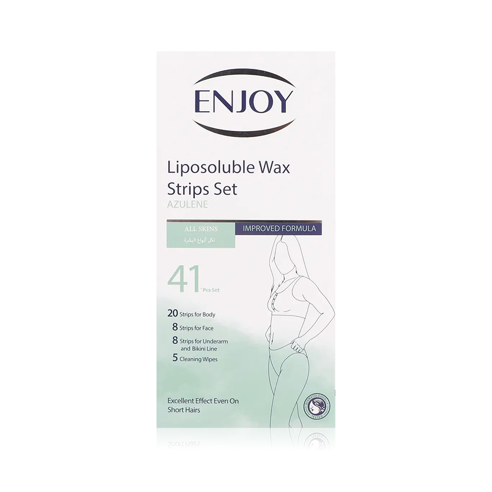Enjoy Azulene Liposoluble Wax Strips – All Skin Types – 41 Strips