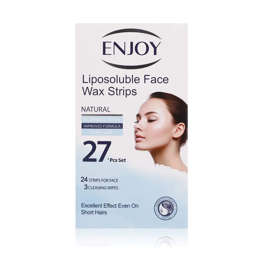 Enjoy Liposoluble Natural Face Wax Strips – Normal Skin (27 Strips)