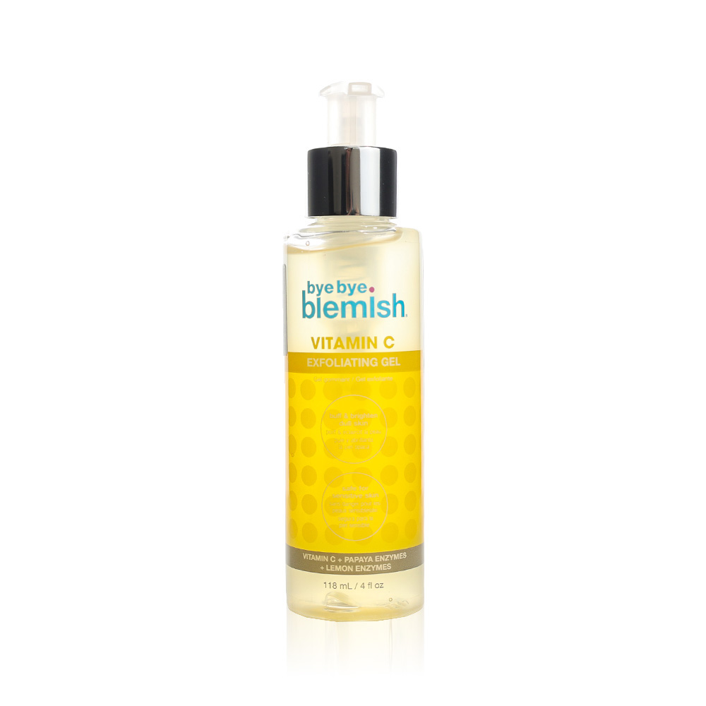 Bye Bye Blemish Vitamin C Face Exfoliating Gel with Papaya & Lemon Enzymes for All Skin Types, 118ml