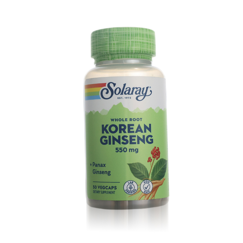 Solaray Korean Ginseng 550mg Capsules (50 Caps)