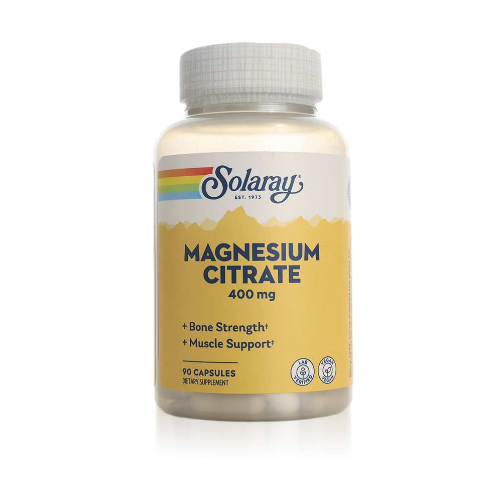 Solaray Magnesium Citrate 400mg (90 Caps)