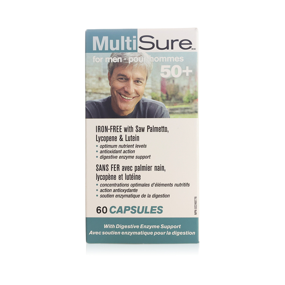 Webber Naturals MultiSure Men 50+ – 60 Vegetarian Capsules