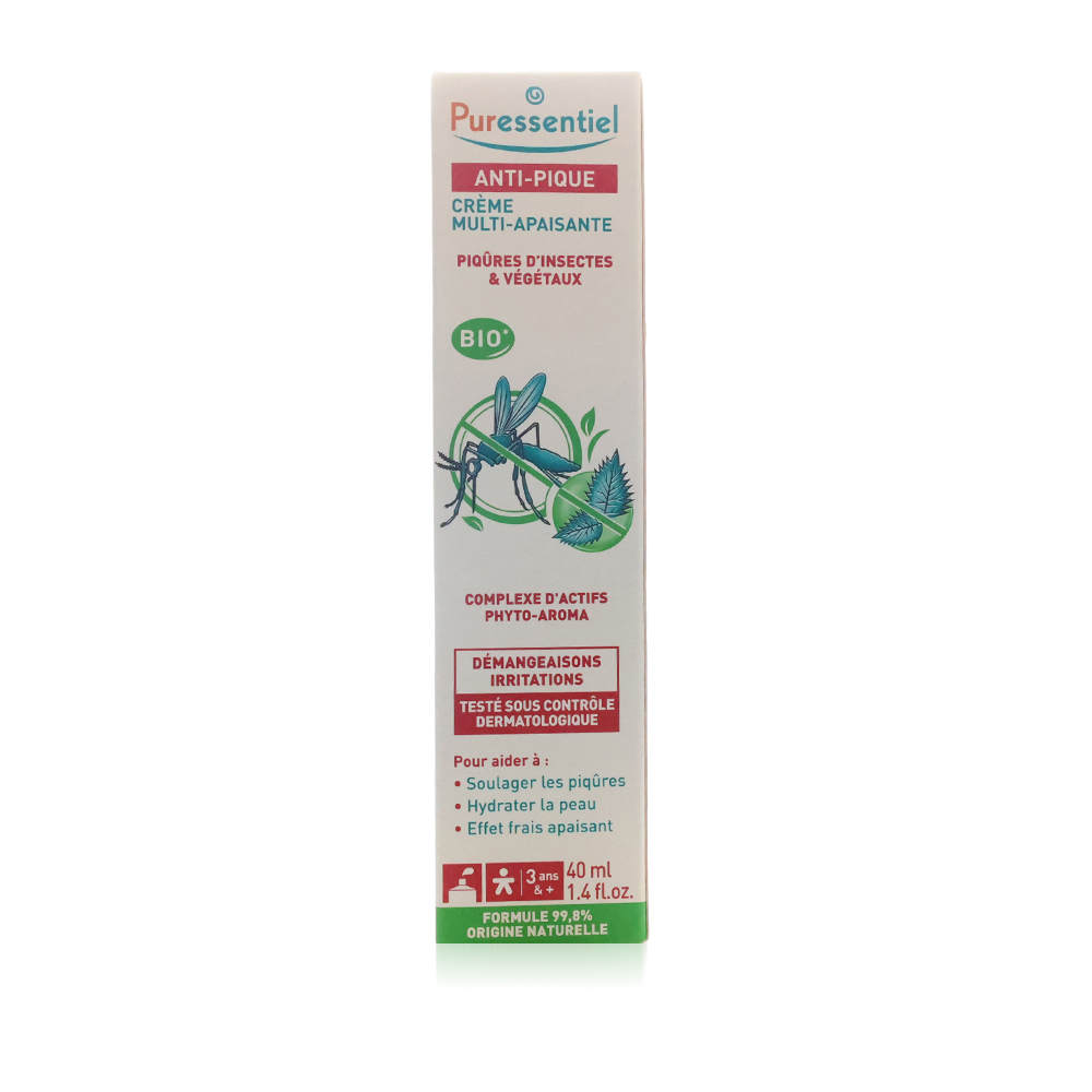 Puressentiel Organic Bite & Sting Soothing Cream, 40ml