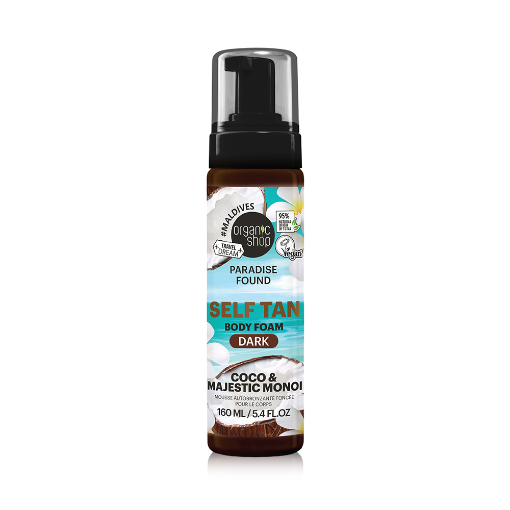 Organic Shop Self Tan Body Foam Dark Coco and Monoi