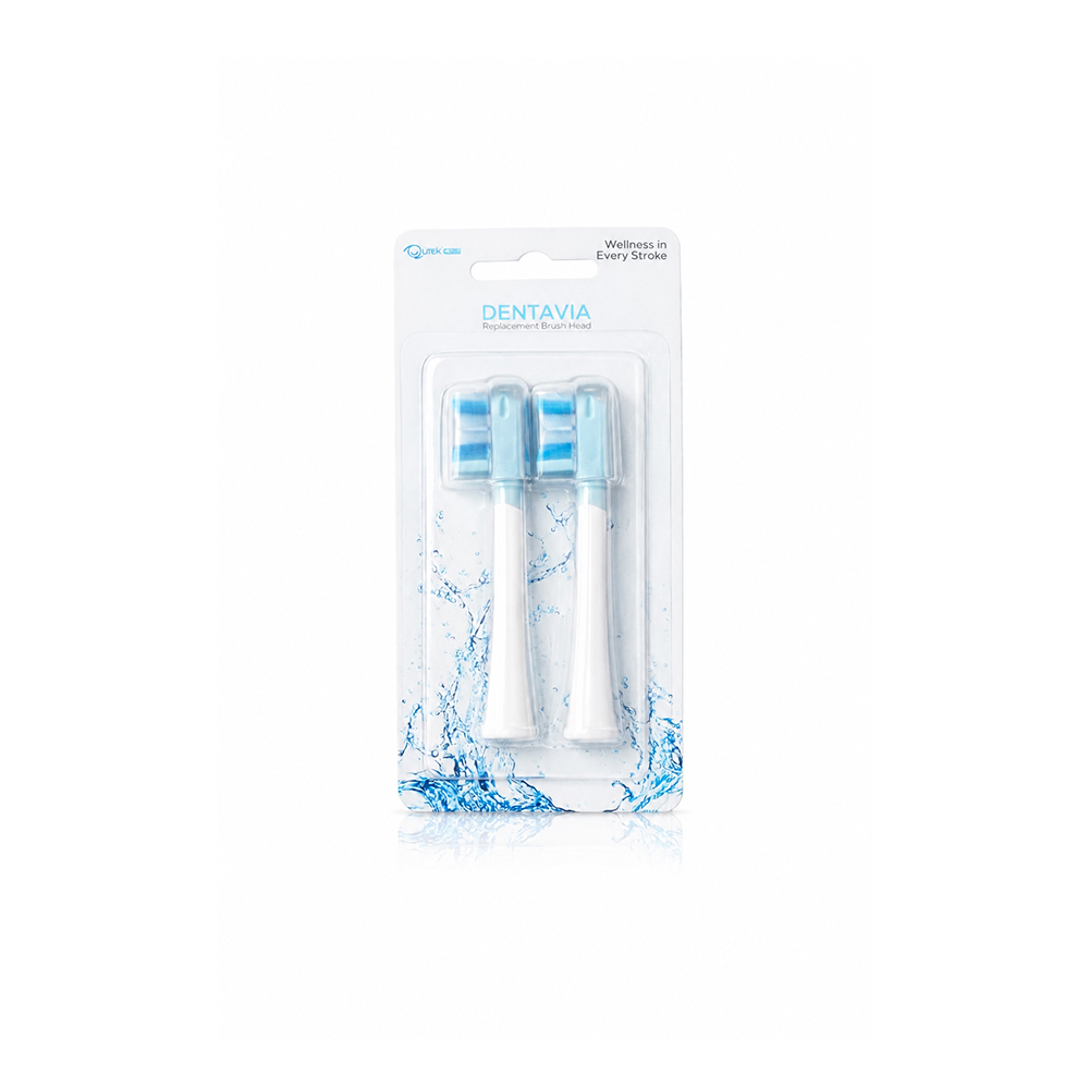 Qutek Dentavia Replacement Brush Head White