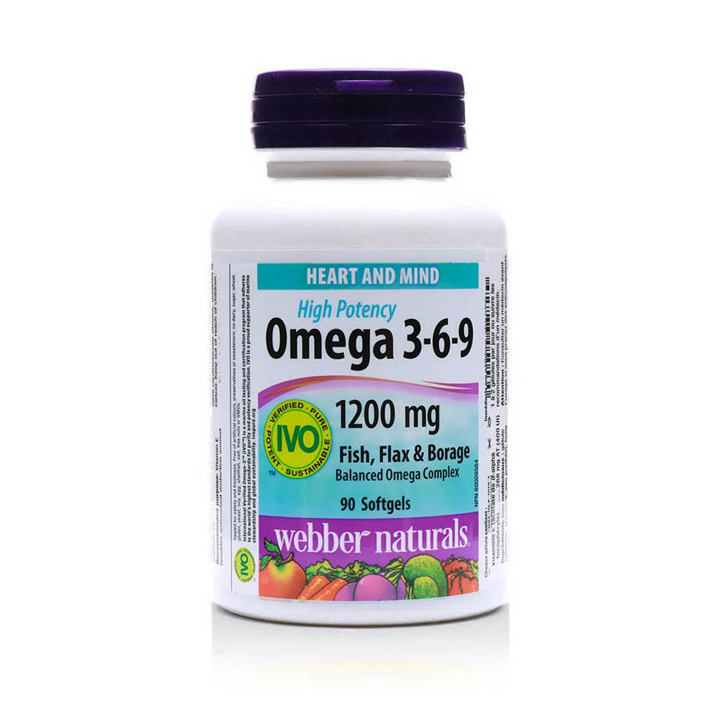 Webber Naturals Omega 3-6-9 1200mg