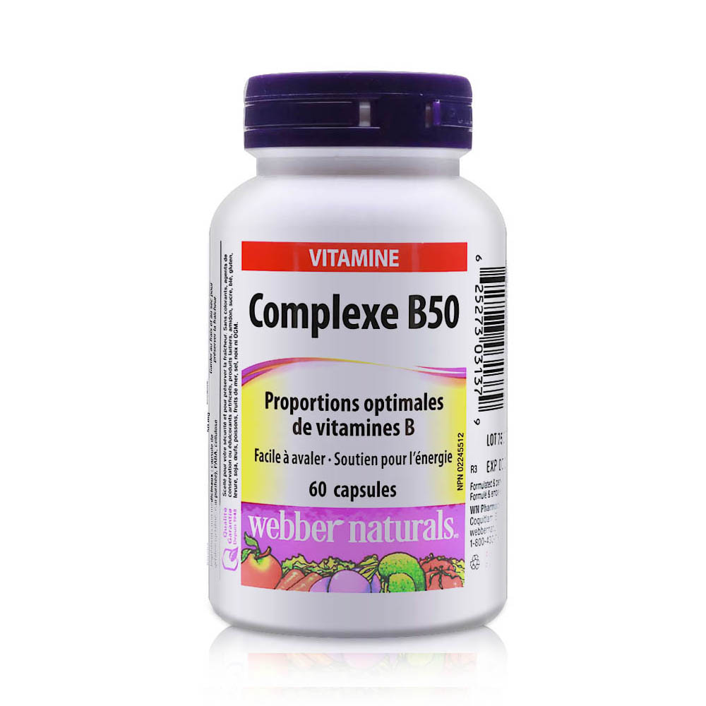 Webber Naturals Vitamin B50 Complex Capsules