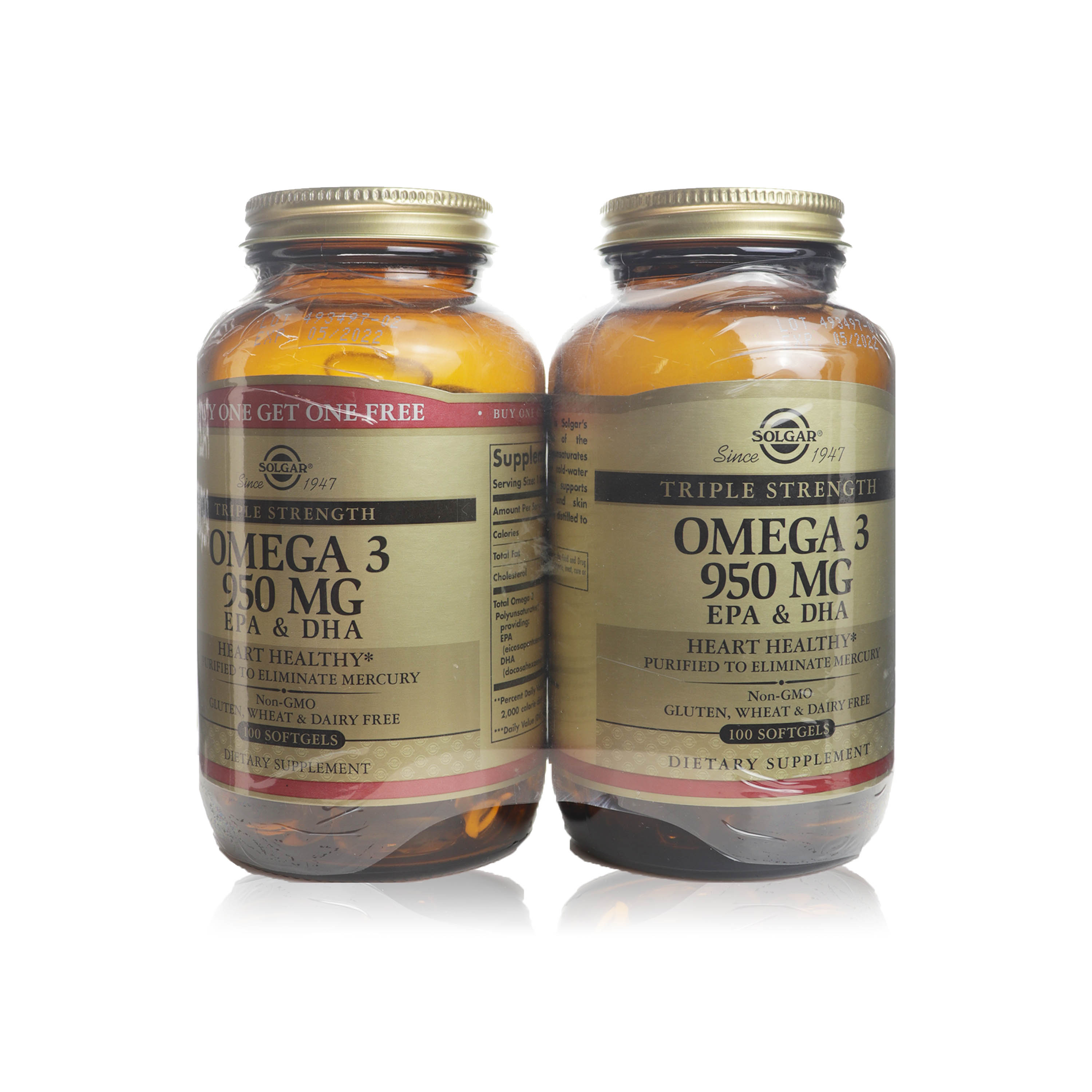 Solgar Omega 3 950Mg 100 Softgels 1+1 Promo