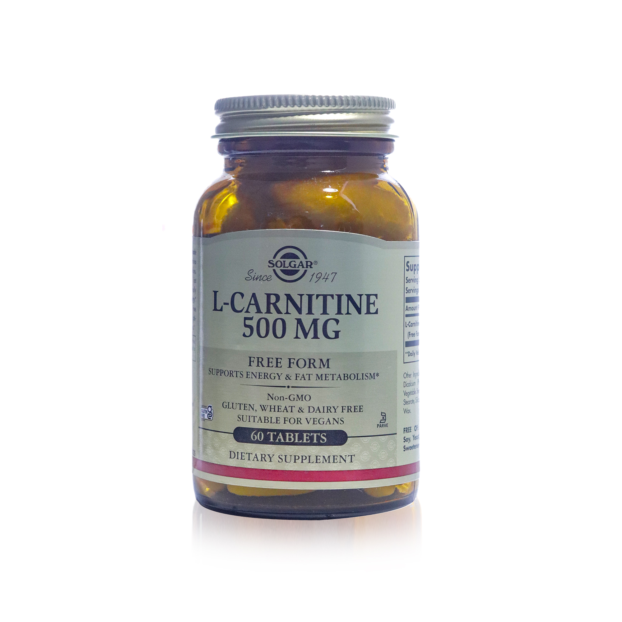 Solgar L-Carnitine 500 mg 60 Tablets