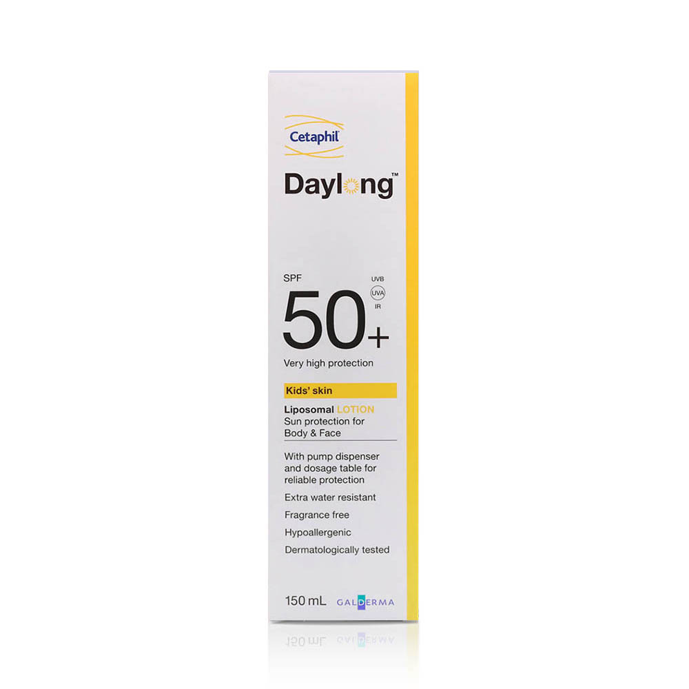 Cetaphil Kids Hypoallergenic Face & Body Liposomal Sunscreen Lotion for Sensitive Skin SPF50+, 150ml