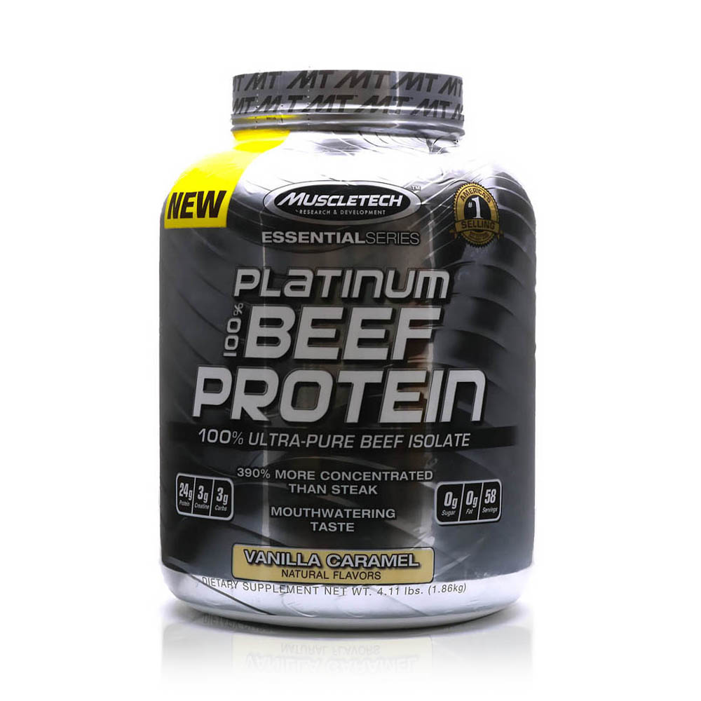 Muscletech Platinum 100% Beef Vanilla Caramel 58 Servings