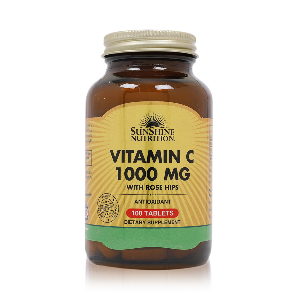 Sunshine Nutrition Vitamin C 1000mg Rosehips Tablets