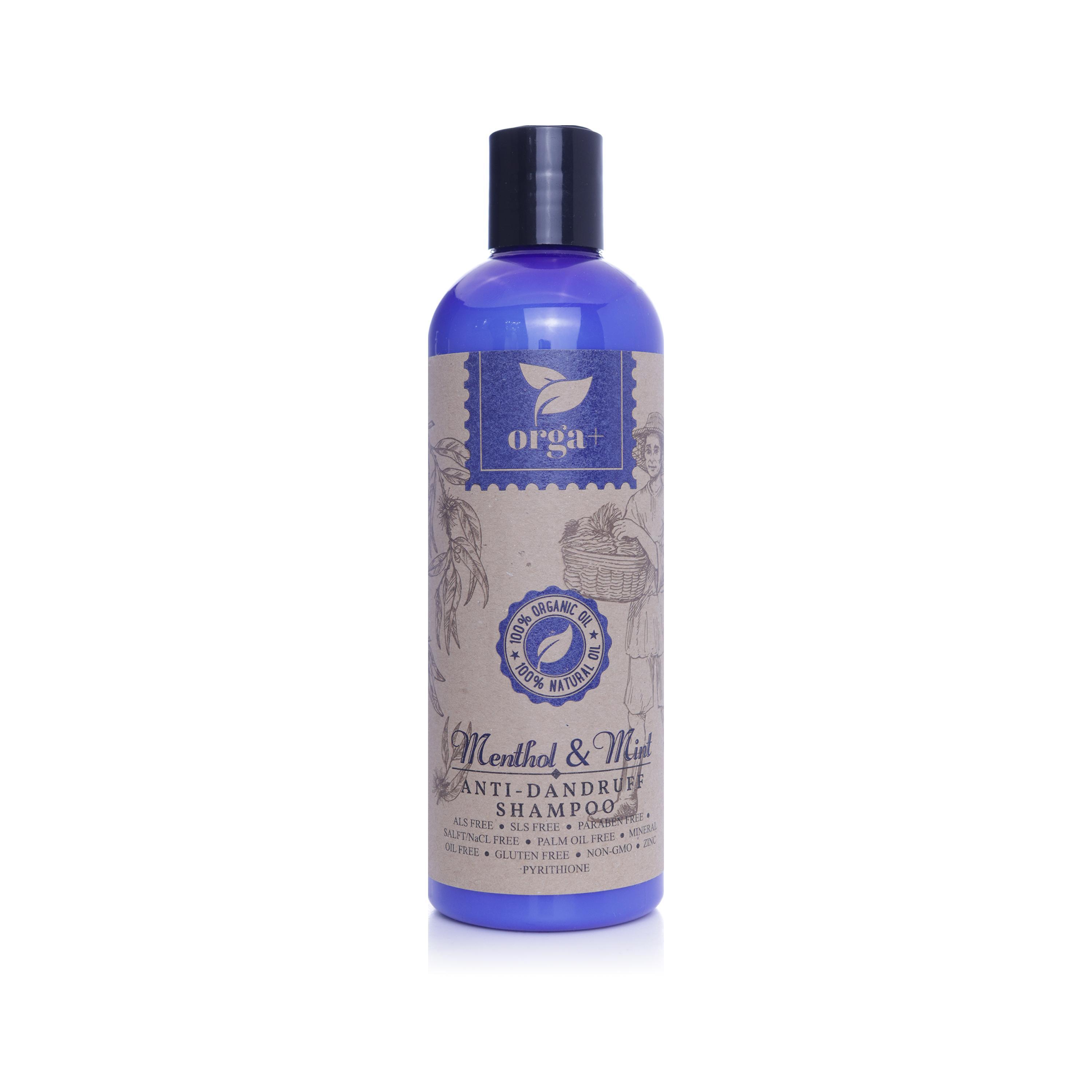 Orga+ Menthol & Mint Anti Dandruff Shampoo, 500ml