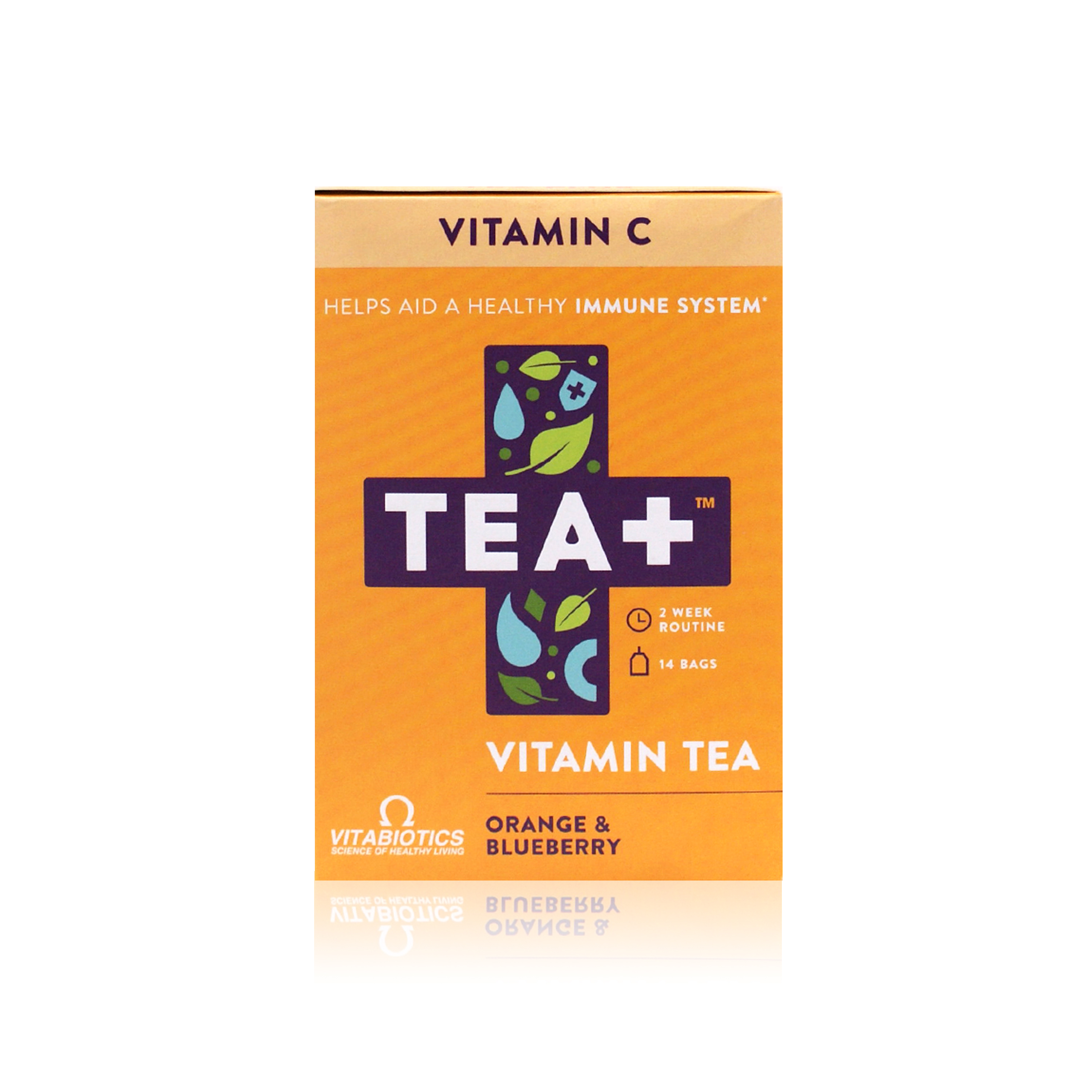 Vitabiotics Vitamin C Tea Plus Orange & Blue 
