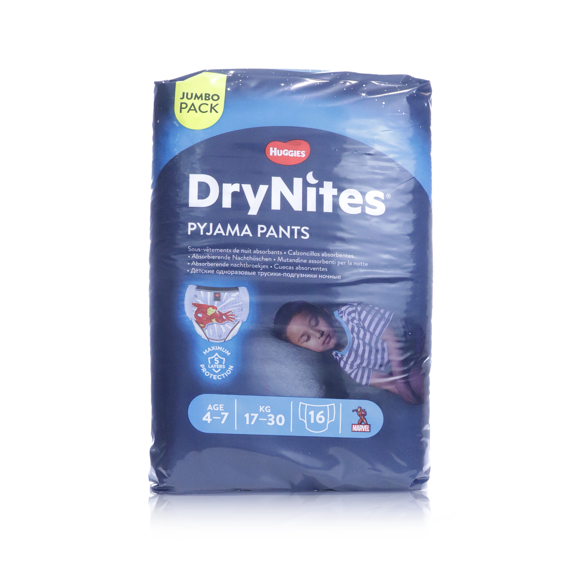 Huggies Drynites Pants 4-7 Years Boy (Pack of 16)