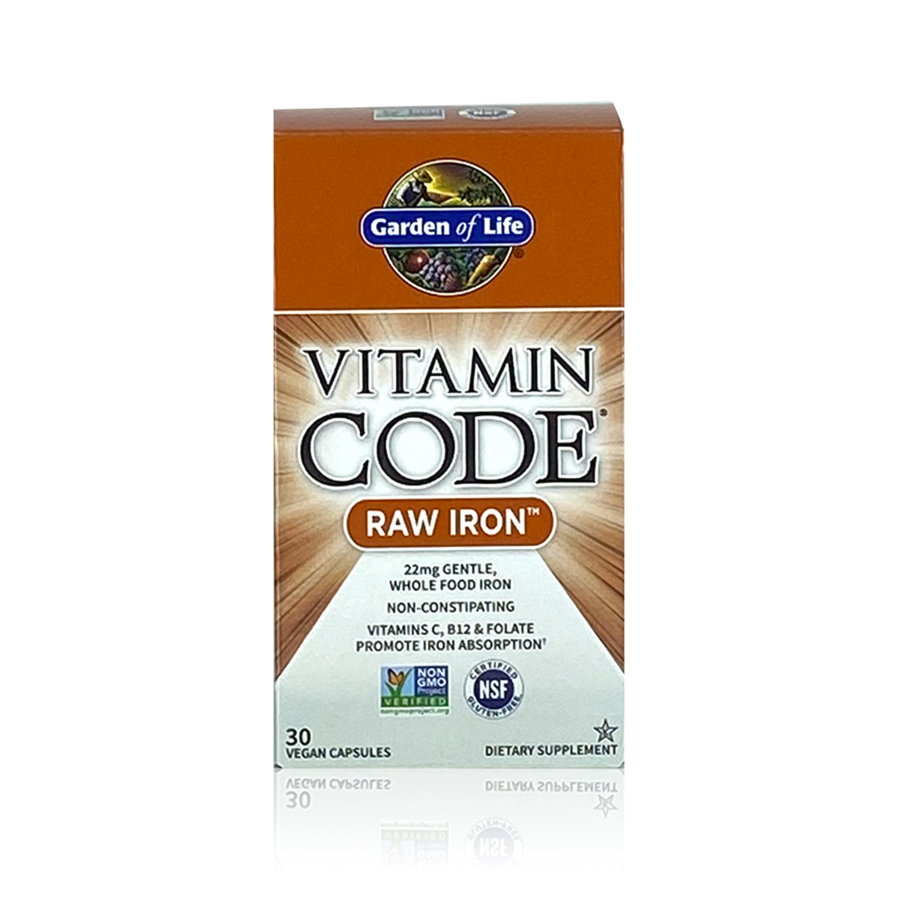 Gol Vitamin Code Raw Iron Capsules 