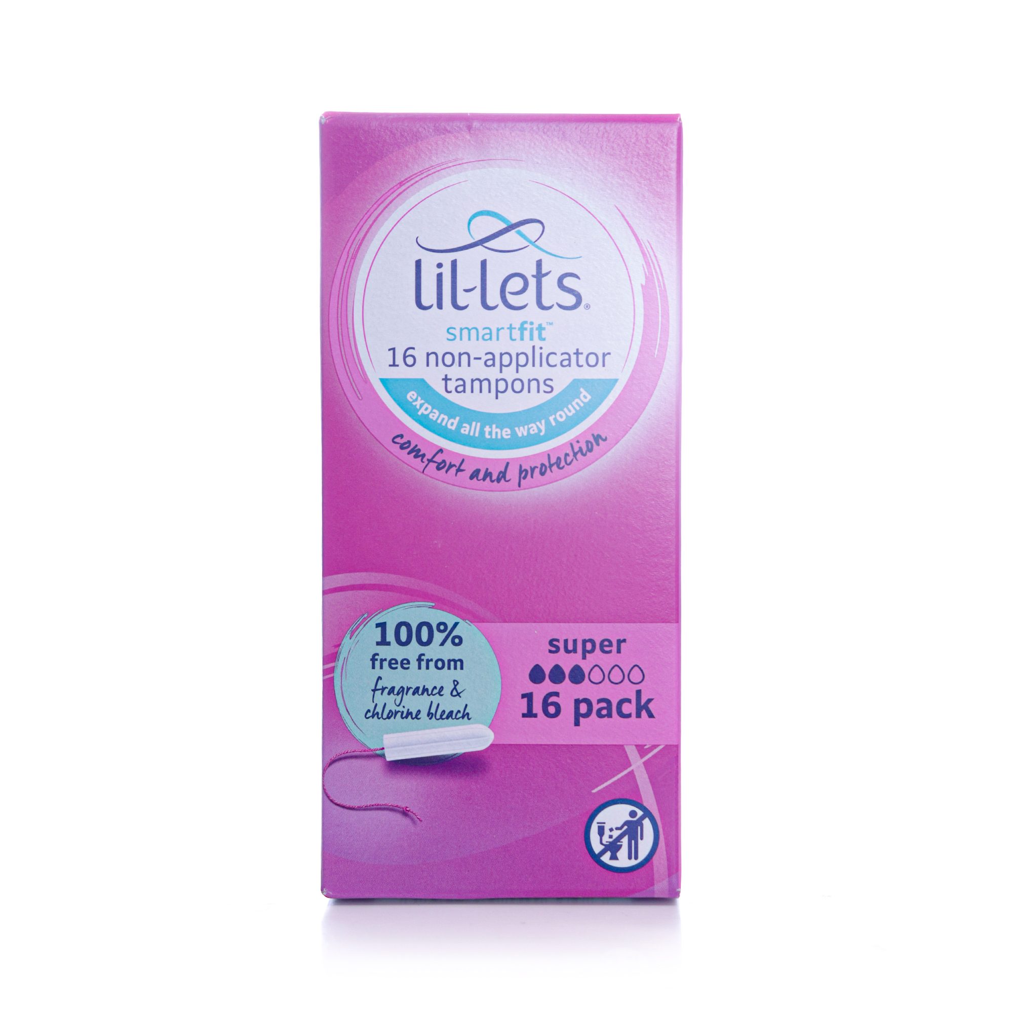 Lil-Lets Non Applicator Tampons Super 16S (600)