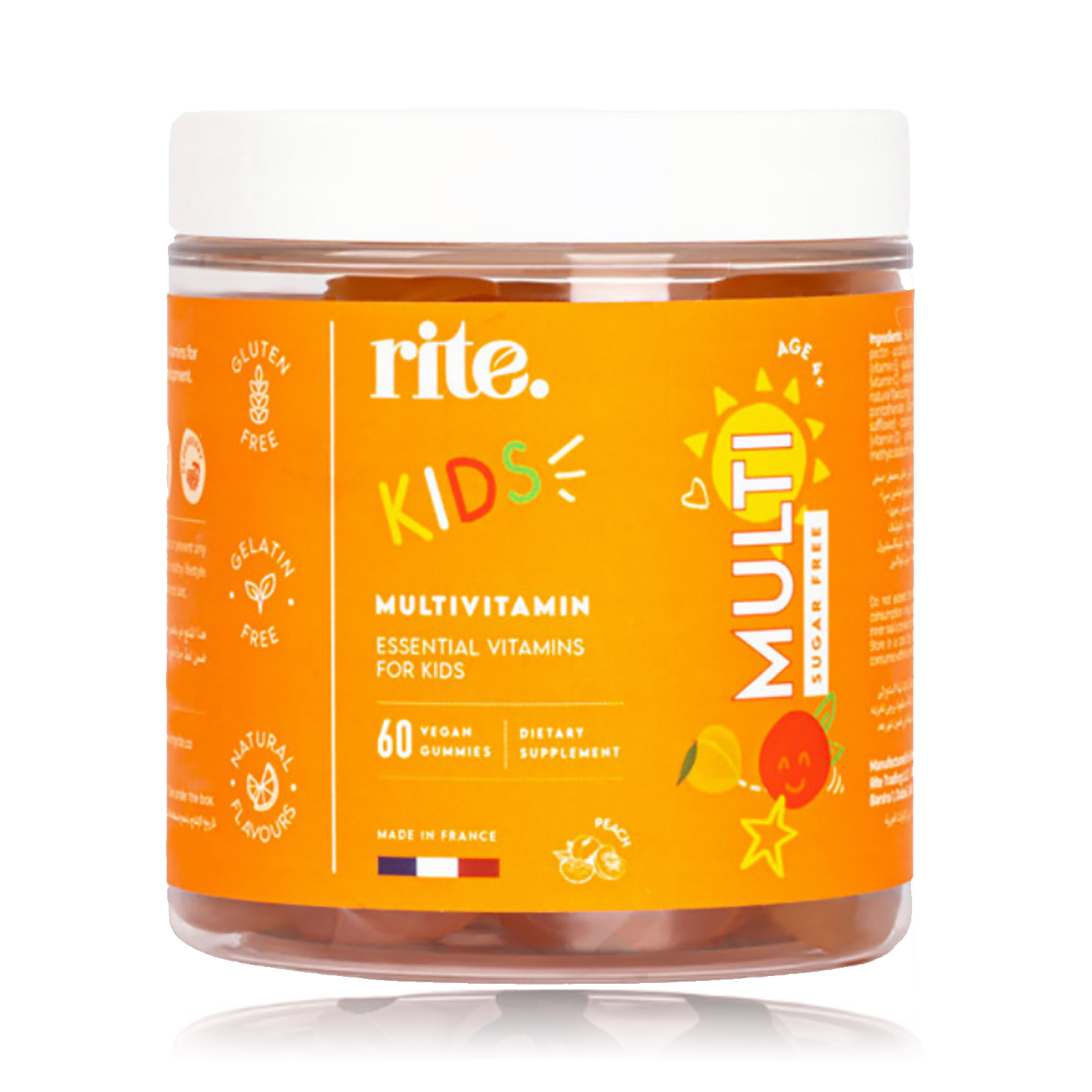 Rite Kids Multivitamin Sugar-Free Vegan Gummies – 60 Gummies