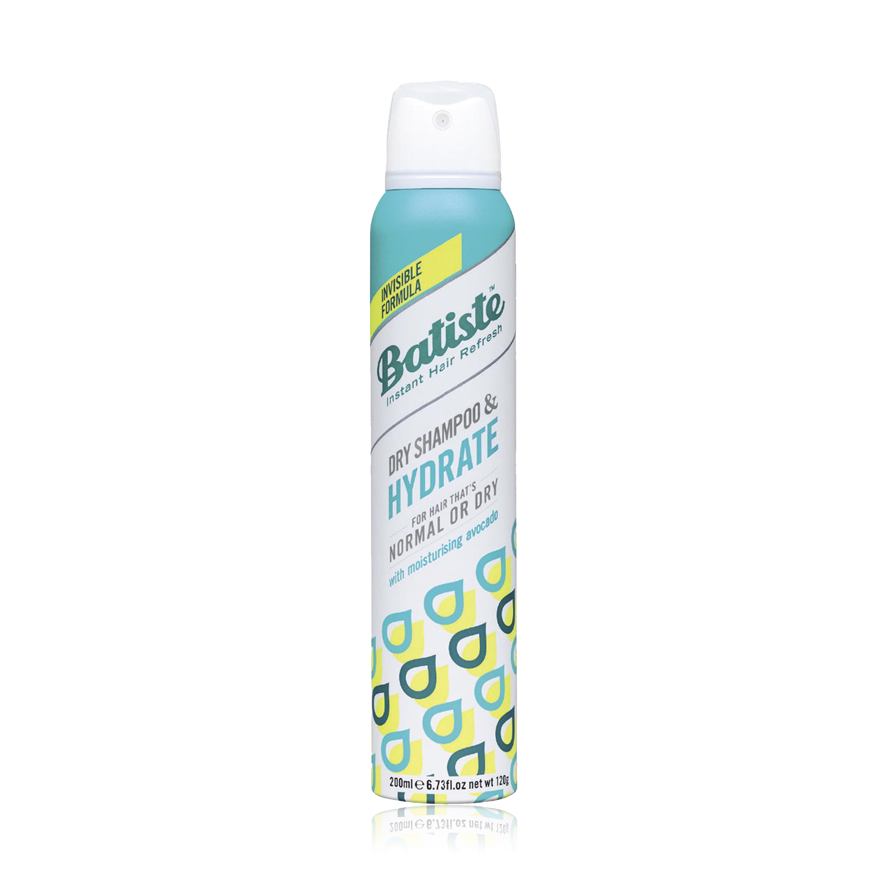 Batiste Hydrating Dry Shampoo with Moisturizing Avocado for Normal & Dry Hair, 200ml