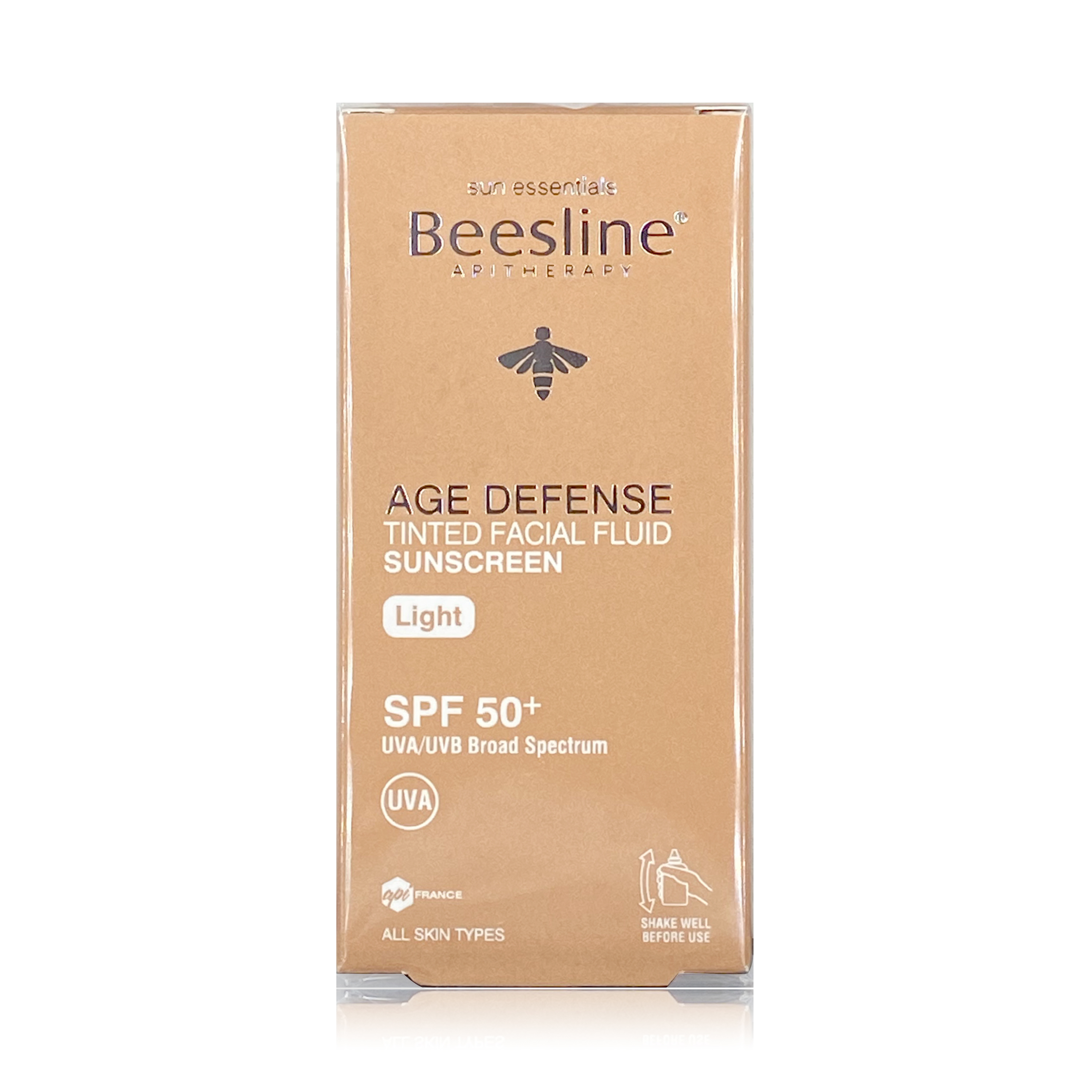 Beesline Apitherapy Light Age Defense Tinted SPF50+ Facial Sunscreen, 40ml