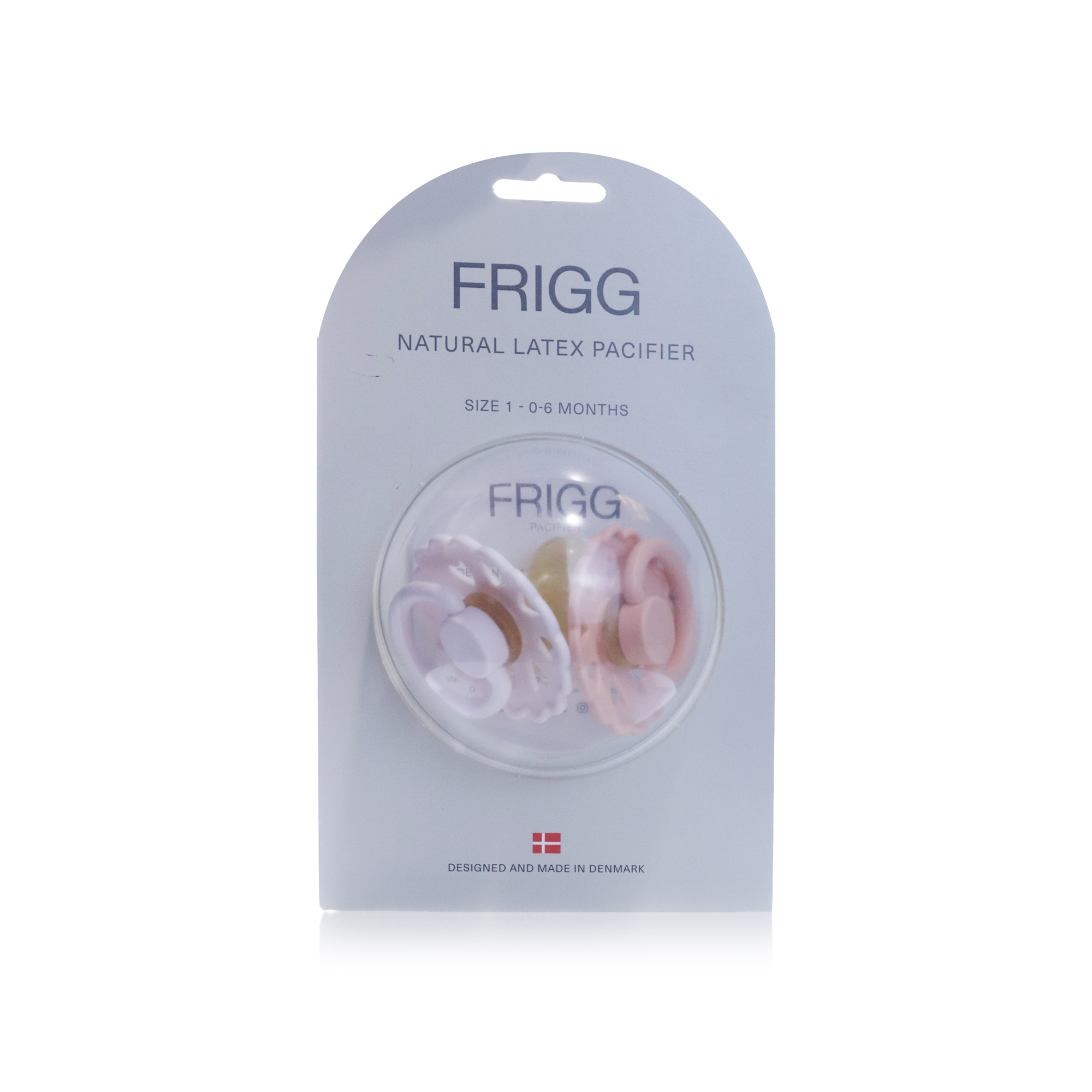 Ff Latex Pacifer 0-6M 2-P Wht Lilac/Prety Peach S1