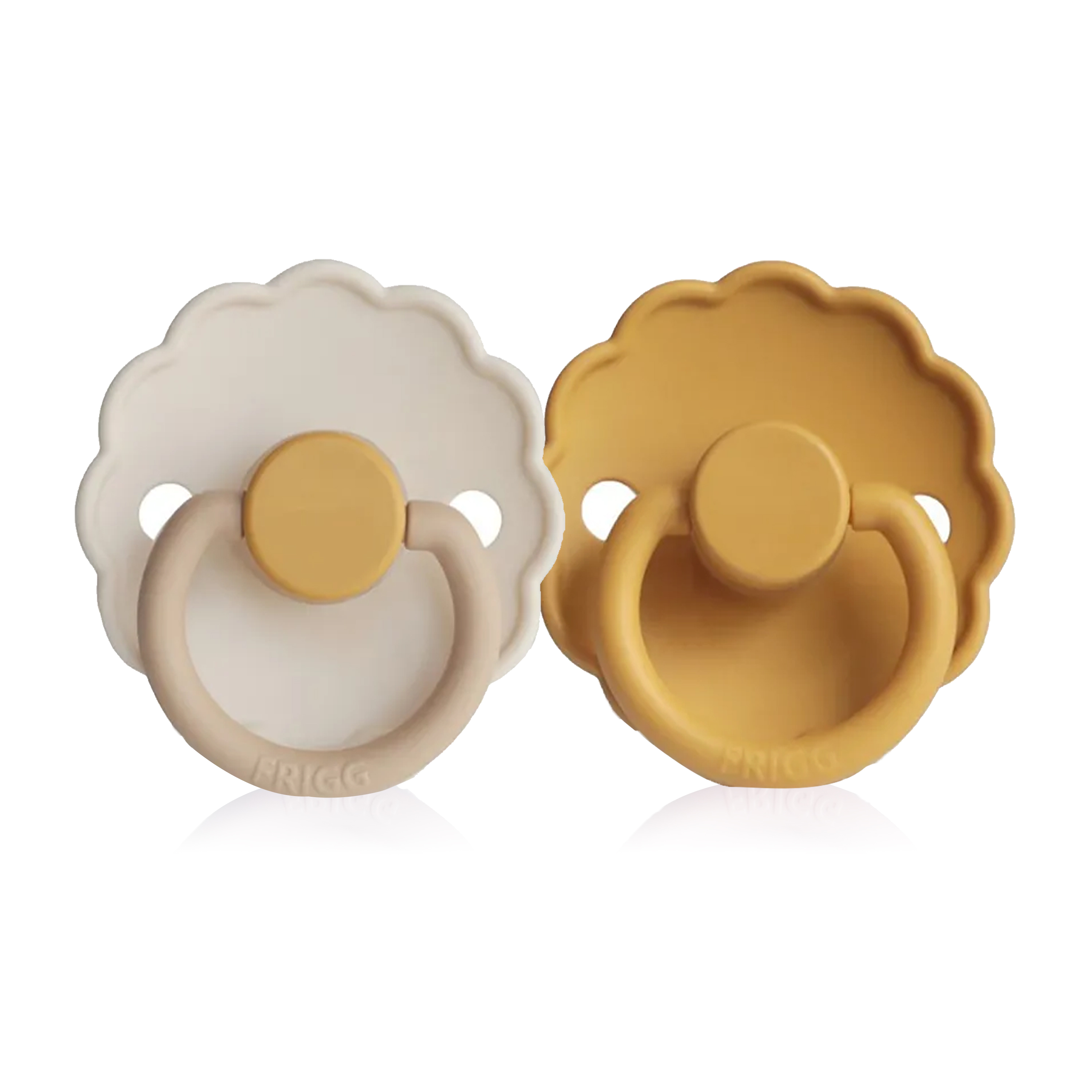 FD Latex Pacifier 6-18M 2-P Chamomle Honey Gold S2