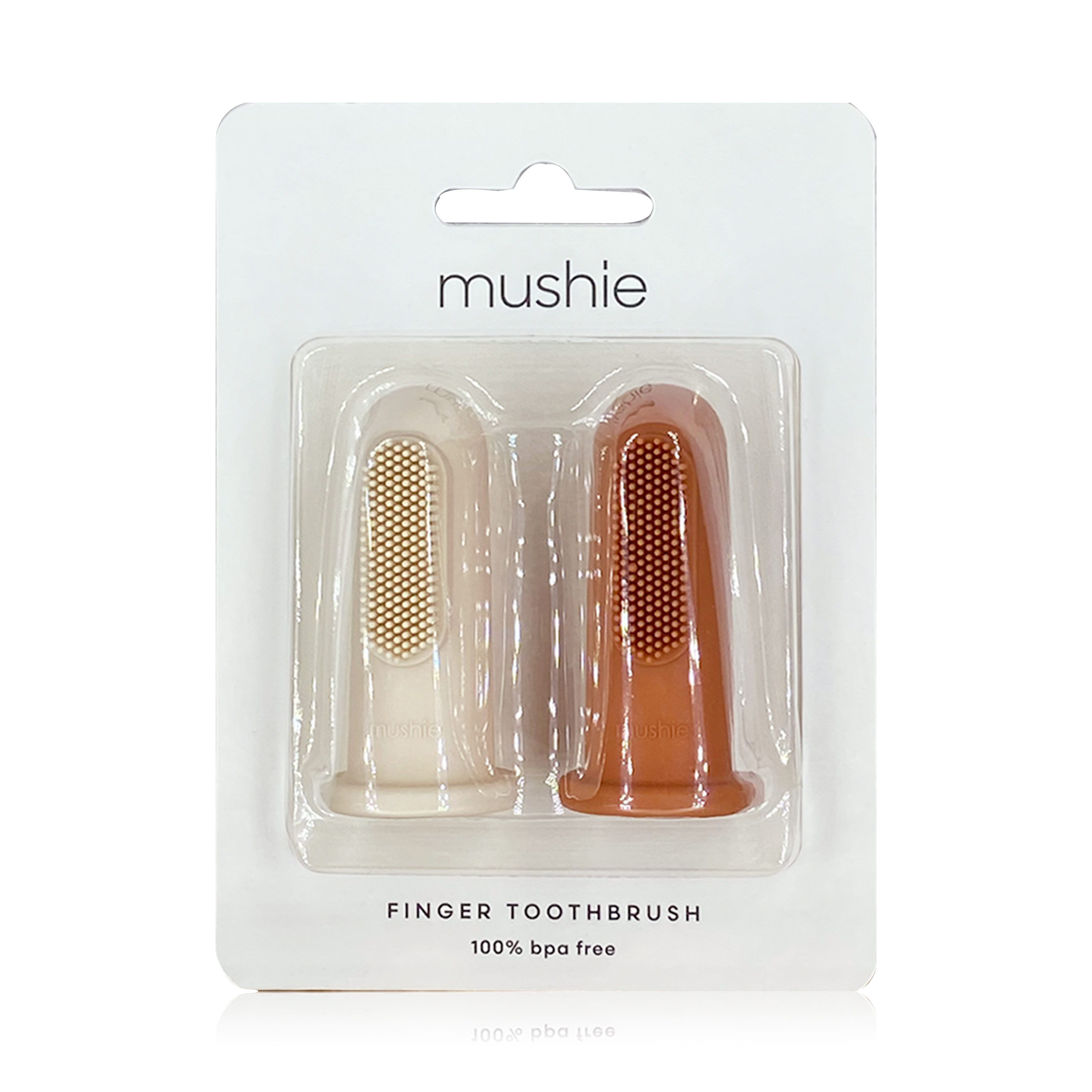 Mushie Finger Toothbrush Clay Shifting Sand