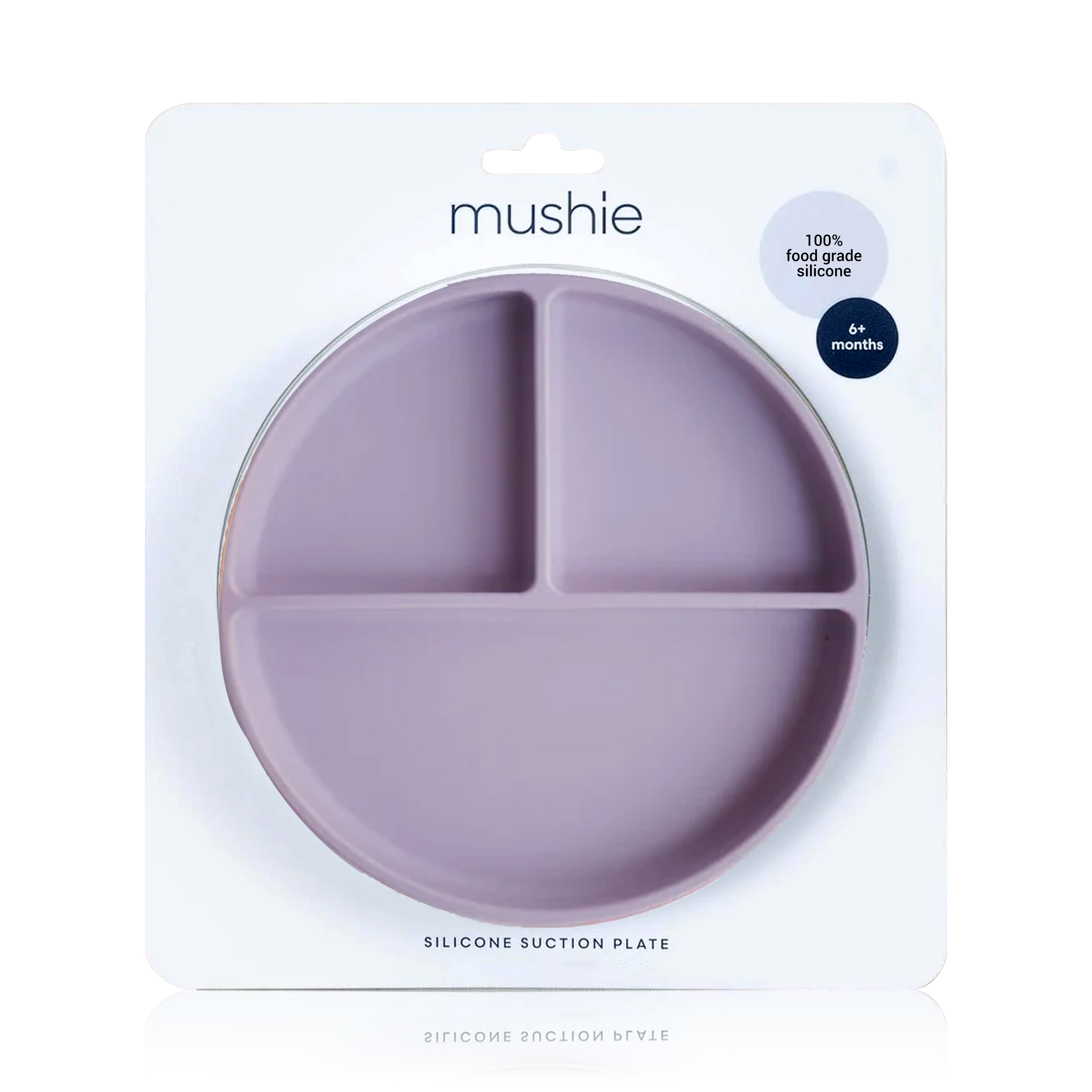Mushie Silicone Plate Soft Lilac