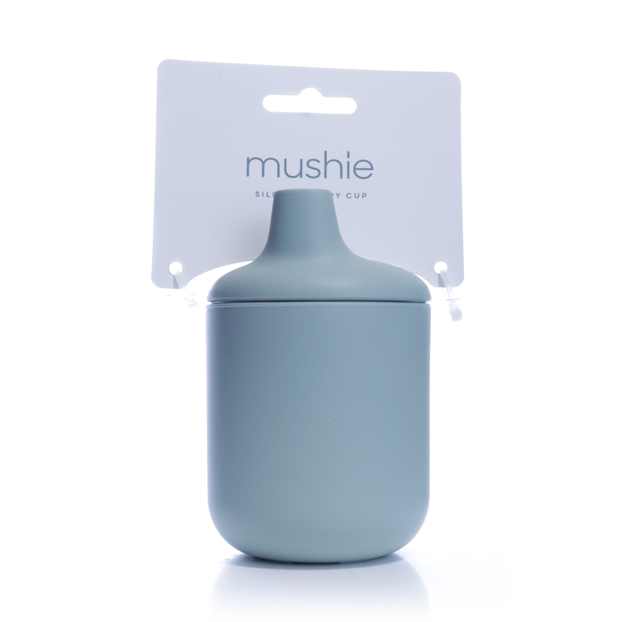 Mushie Silicone Sippy Cup Cambridge Blue