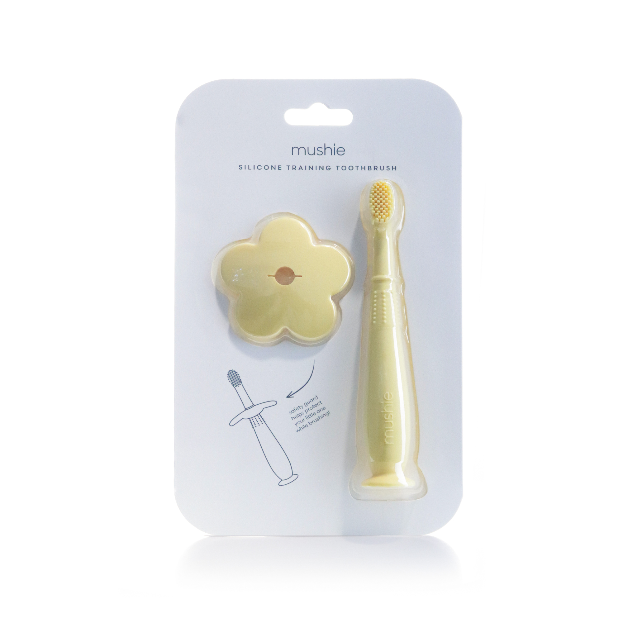 Mushie Flower Training Toothbrush Pale Daffodil