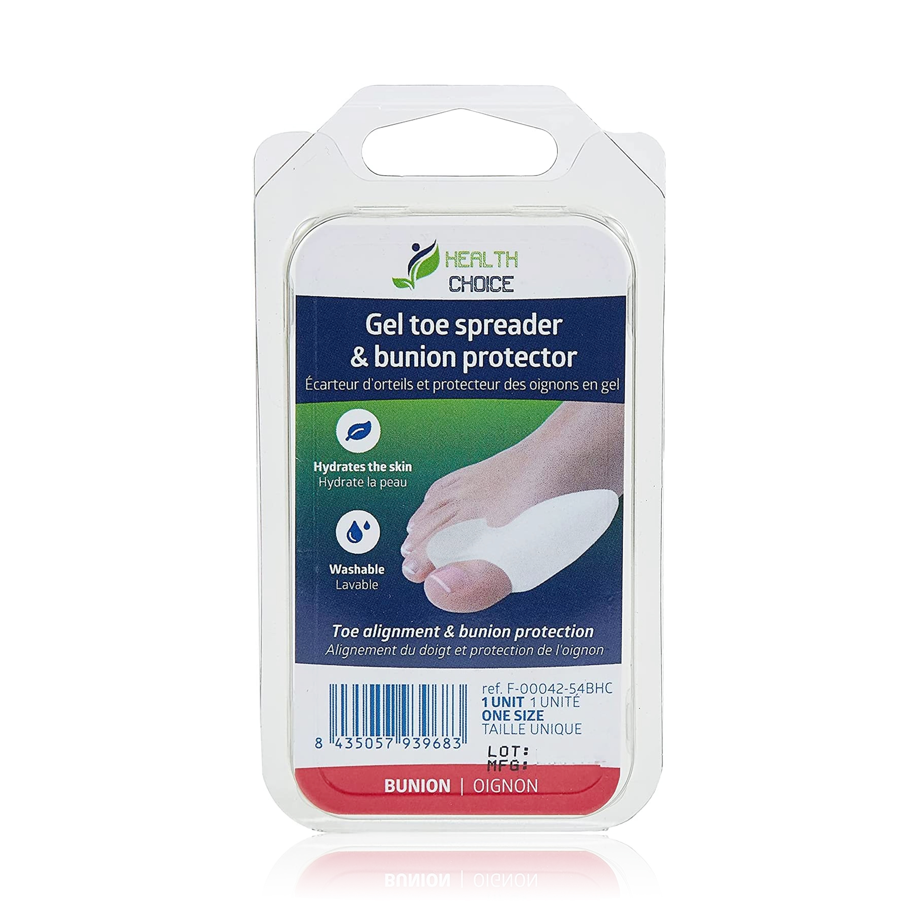 Health Choice One Size Toe Spreader & Bunion Protector Gel, 1 Piece